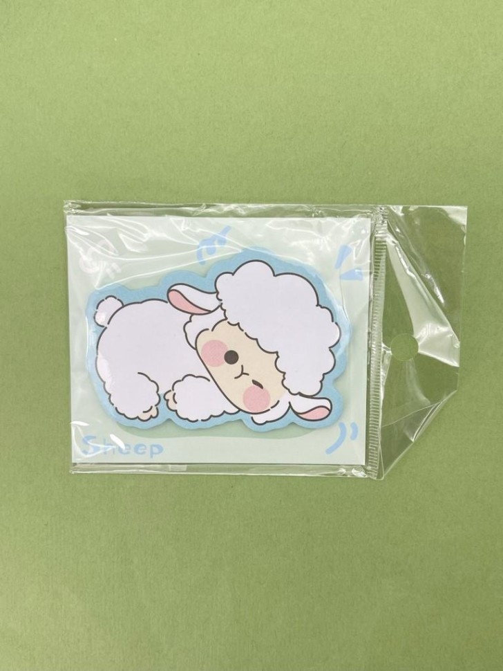 Блок стикер для записей "Sheep dreaming", blue