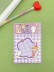 Блок стикер для записей "Checkered star", purple