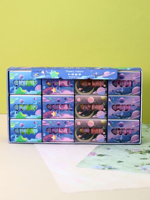 Набор декоративного скотча «Astronaut», dark purple 