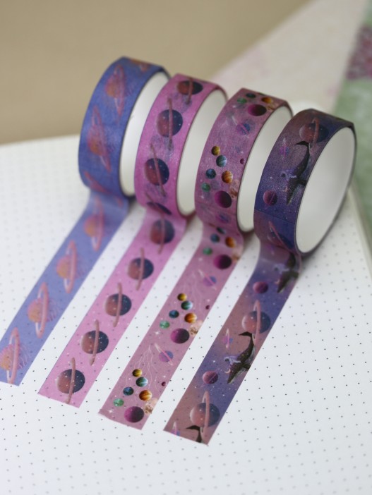 Набор декоративного скотча «Astronaut», dark purple 