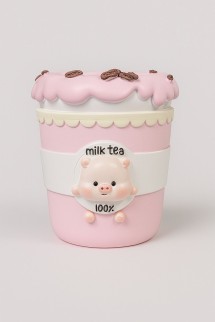 Подставка для канцелярских принадлежностей &quot;Milk tea 100%&quot;, pig, 10 см