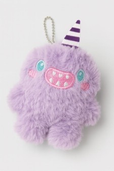 Плюшевый брелок iLikeGift "Happy fuzzy", purple (9 x 8,5 см)