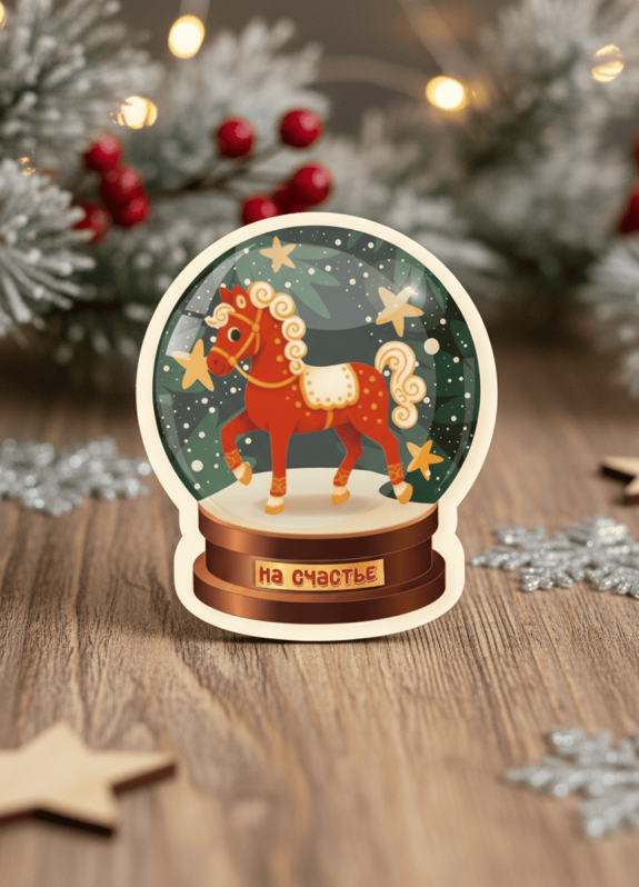 Магнит из дерева iLikeGift &quot;На счастье&quot; 