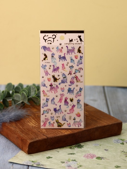 Наклейки "Rainbow cats" 