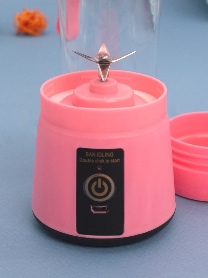 Блендер портативный "Juicy", pink, USB, (24*8 см)