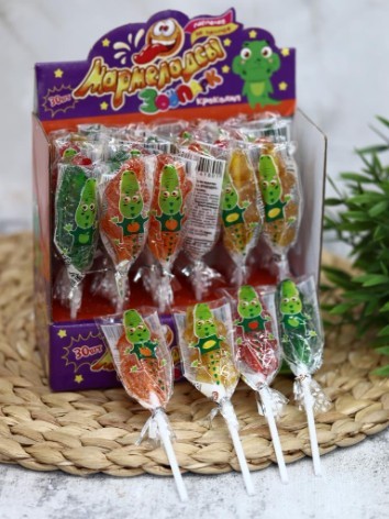 Фигурный мармелад на палочке «Мармеладсы: КРОКОДИЛ», 30шт. 