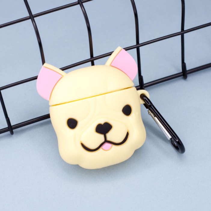 Чехол для airpods "Face dog", yellow 