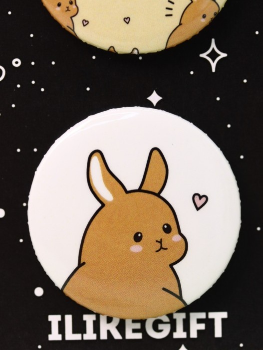 Набор значков 3 шт. iLikeGift Аниме «Hare» 