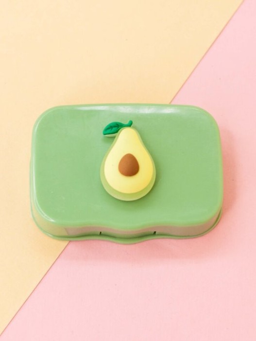 Контейнер для линз «Horizontal avocado», green 