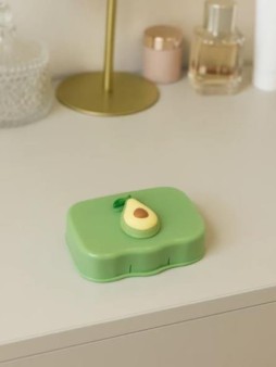 Контейнер для линз "Horizontal avocado", green