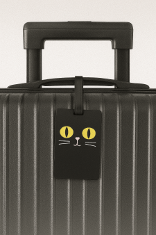 Бирка для багажа "Cat's eyes", black