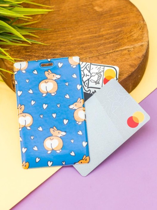 Держатель для карт &quot;Сorgi love&quot; (6,5 х 10,4 см) 