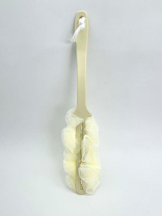 Мочалка для тела с ручкой &quot;Foam cloud&quot;, yellow 