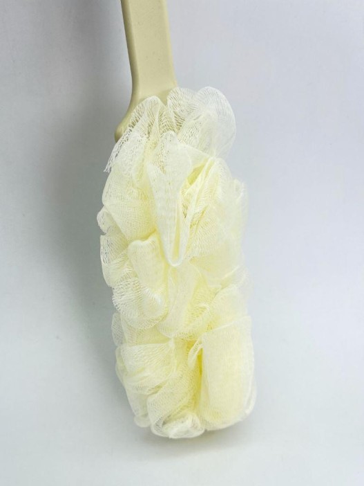 Мочалка для тела с ручкой &quot;Foam cloud&quot;, yellow 