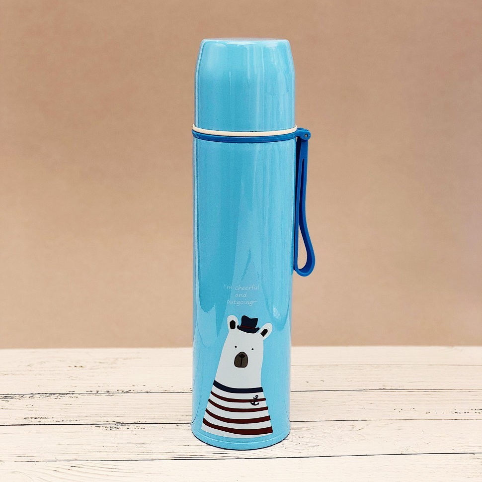 Термос "Bear", blue (500ml)