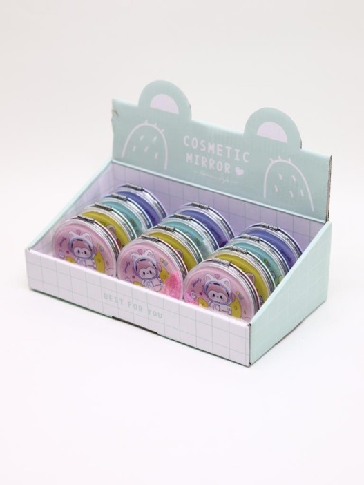 Набор зеркал «Spacely» шоу-бокс 12 шт. (4 цвета) 