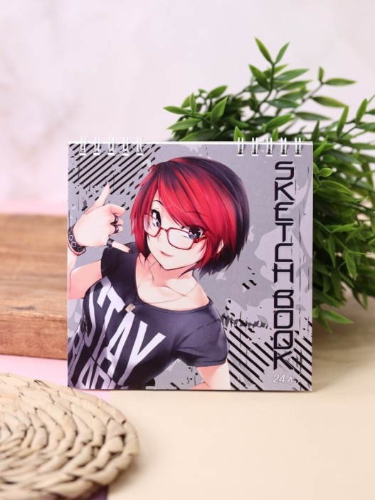 Cкетчбук &quot;Аниме&quot;, 145х145 24л 