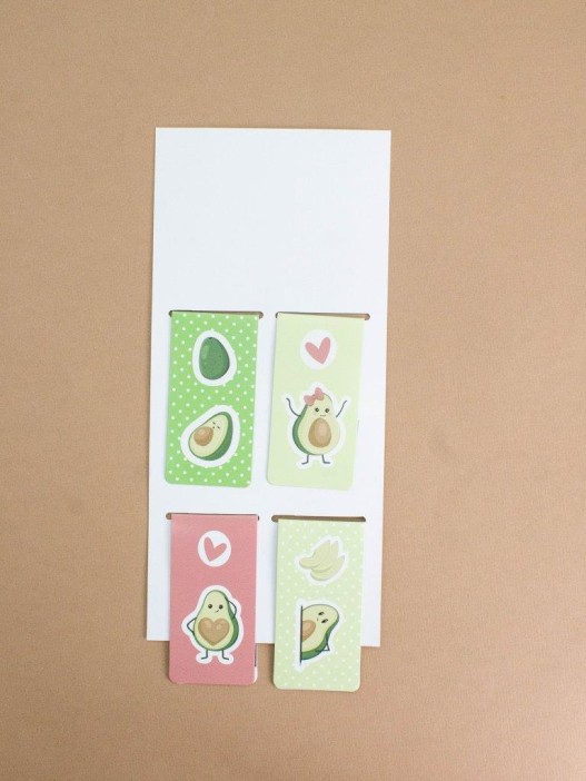 Набор магнитных закладок &quot;Avo love&quot;, 4 шт., 35х70 мм 