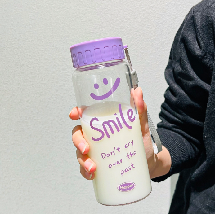 Спортивная бутылка «Smile!», purple (440 мл) 