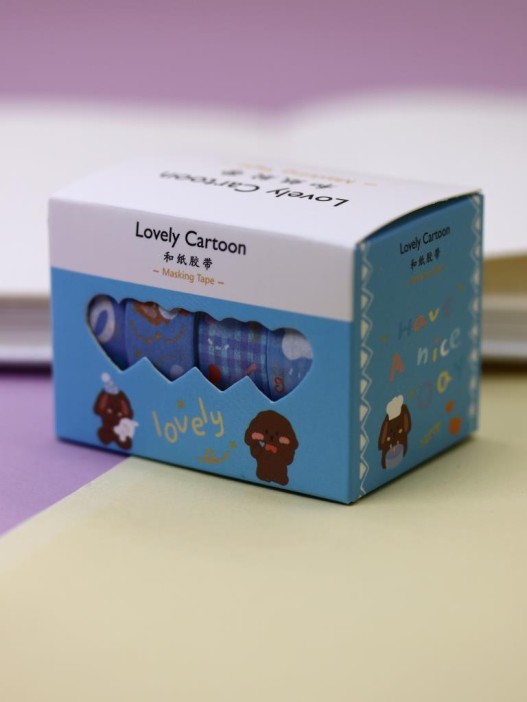 Набор декоративного скотча &quot;Lovely cartoon&quot;, blue 