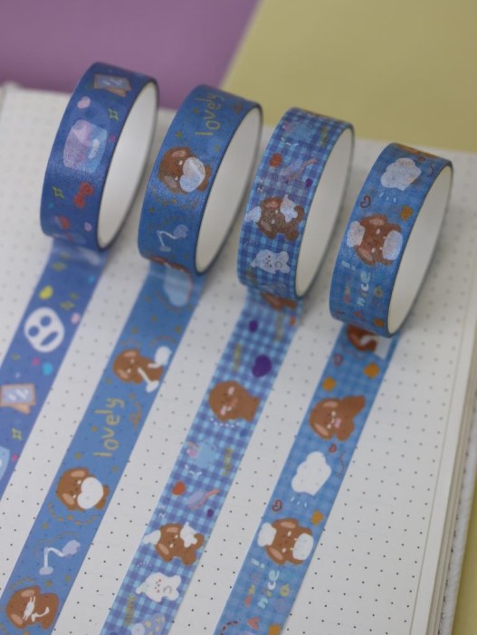 Набор декоративного скотча &quot;Lovely cartoon&quot;, blue 