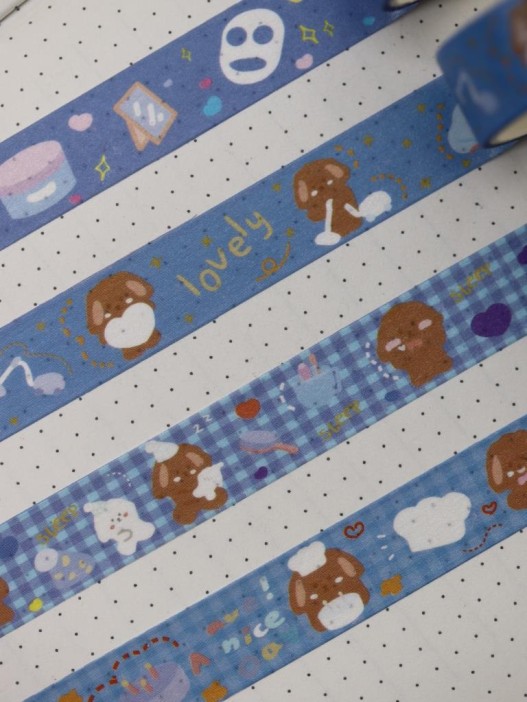 Набор декоративного скотча &quot;Lovely cartoon&quot;, blue 