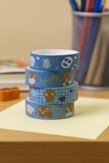 Набор декоративного скотча &quot;Lovely cartoon&quot;, blue