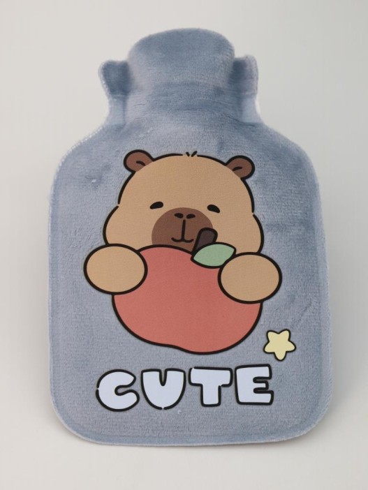 Грелка мини &quot;Capibar&quot;, blue, 300 мл (16*11 см) 