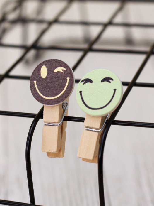 Прищепки "Smilies", mix color 