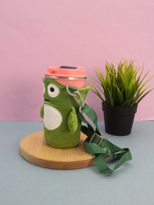 Футляр плюшевый для термоса &quot;Furry buddies&quot;, dino (13*10 см) 