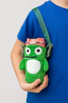 Футляр плюшевый для термоса "Furry buddies", dino (13*10 см)