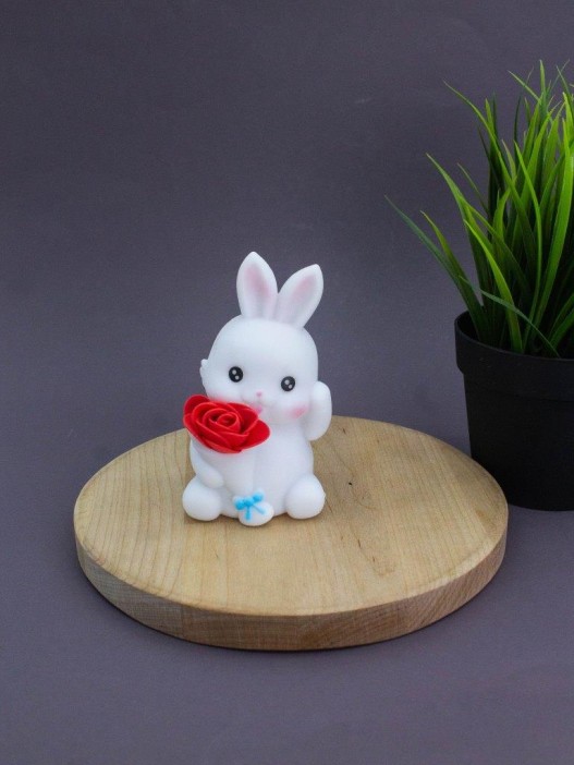 Ночник iLikeGift &quot;Rabbit rose&quot;, white (6*11 см) 