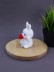 Ночник iLikeGift "Кролик с розой", белый (6*11 см)
