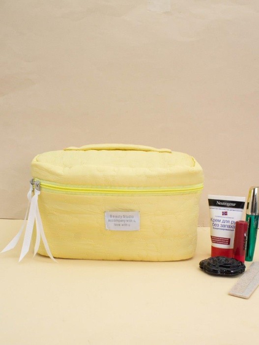 Дорожная косметичка &quot;Beauty studio&quot; yellow, 24*17*16 см 