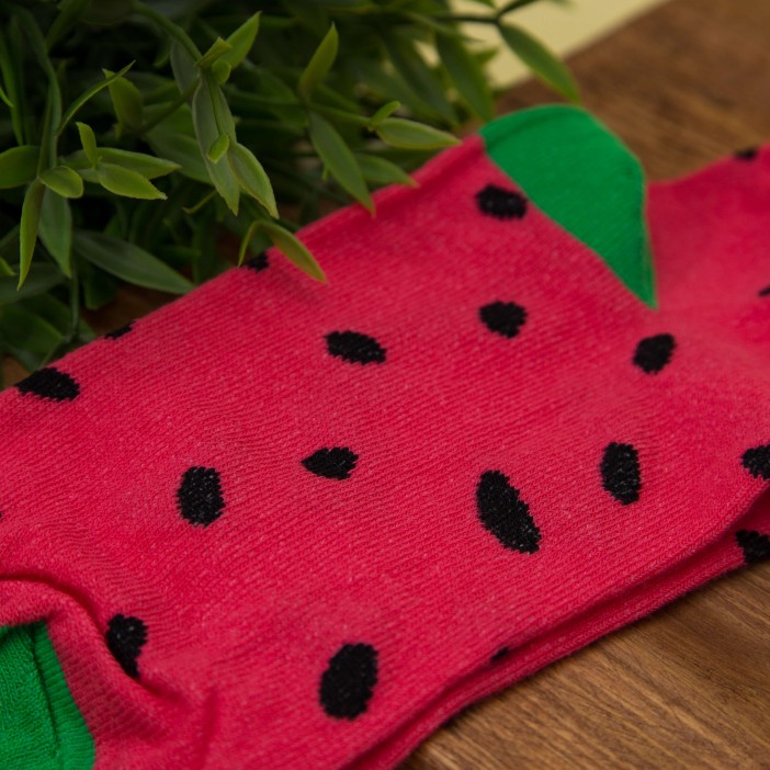 Носки женские "Watermelon Red and White", р.35-40, 2 пары 