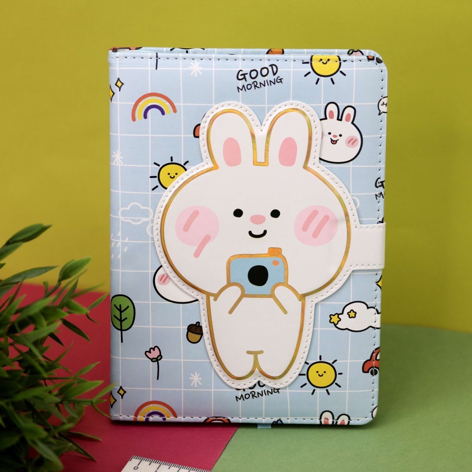 Блокнот (B6) «Happy bunny», blue (13,5 х 18,6)