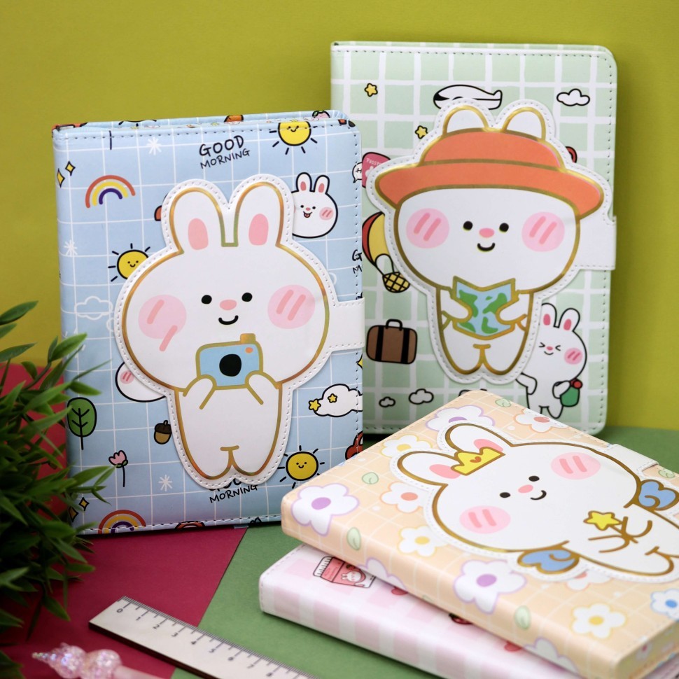 Блокнот (B6) «Happy bunny», blue (13,5 х 18,6)