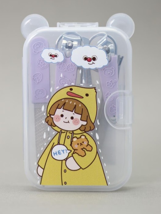 Маникюрный набор &quot;Anime girl duck&quot;, purple 
