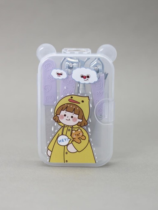 Маникюрный набор &quot;Anime girl duck&quot;, purple 