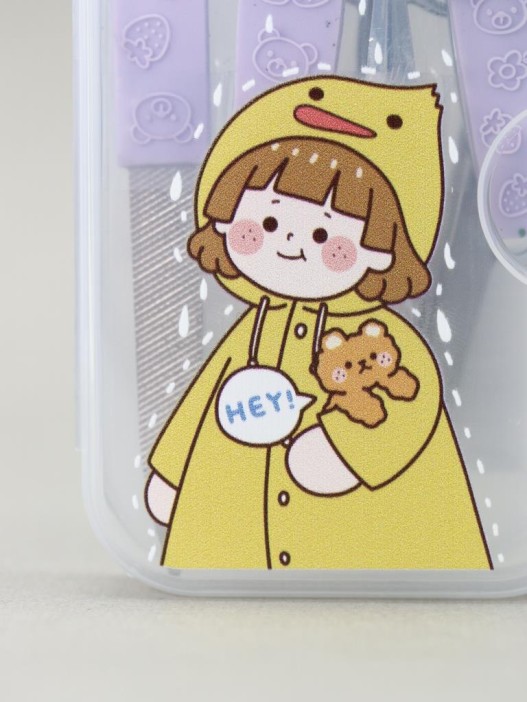 Маникюрный набор &quot;Anime girl duck&quot;, purple 