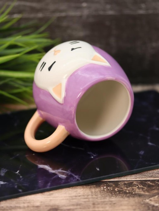 Кружка керамическая «Cat», violet (450 мл) 