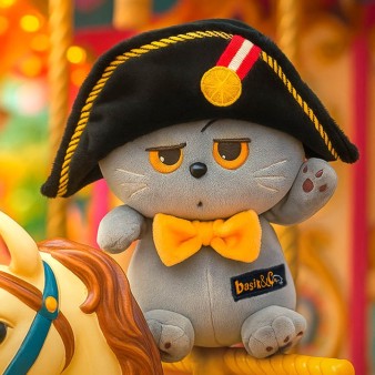Мягкая игрушка "Кот Басик Наполеон" (16 см)