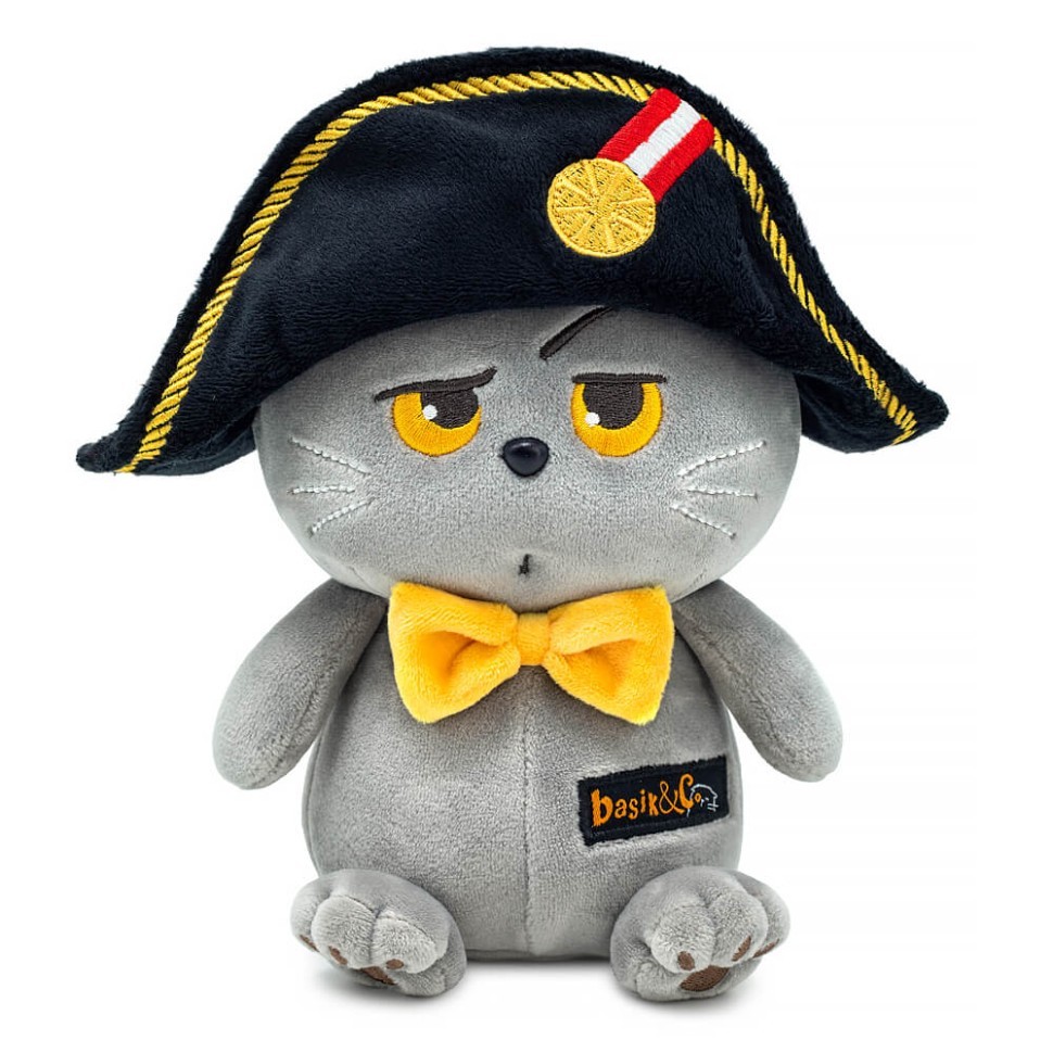 Мягкая игрушка "Кот Басик Наполеон" (16 см)
