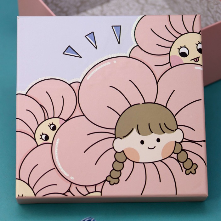 Подарочная коробка «Girl flowers», 15*15*6.5 