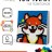 Картина из помпонов на подрамнике Draw Me! «Funny fox», (20 х 20 см)