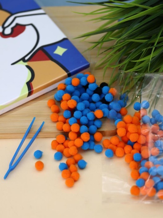 Картина из помпонов на подрамнике Draw Me! «Funny fox», (20 х 20 см) 