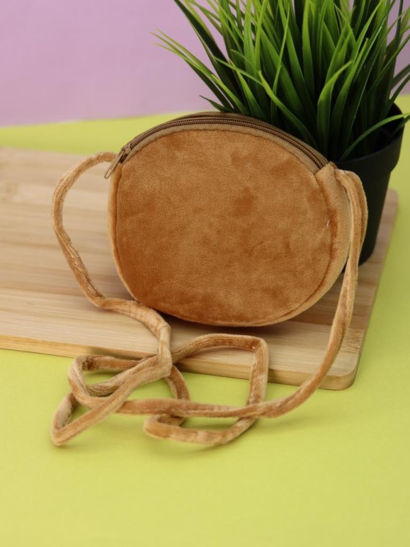 Сумочка плюшевая "Милая овечка", коричневая (13*11,5 см)