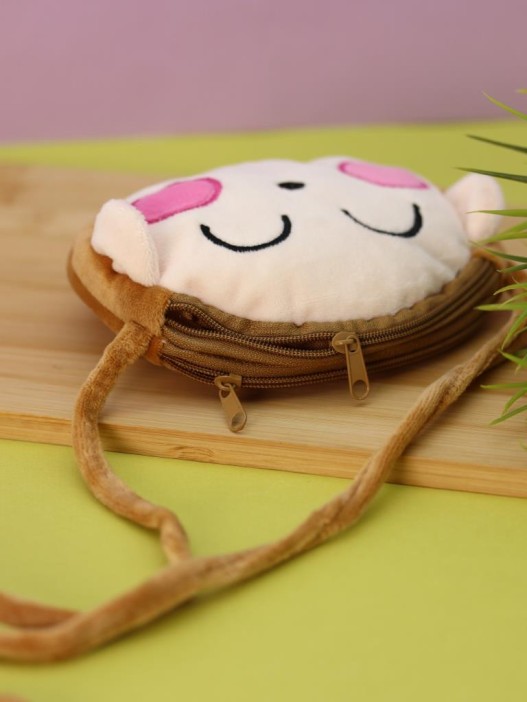 Сумочка плюшевая &quot;Sweet little sheep&quot;, brown (13*11,5 см) 