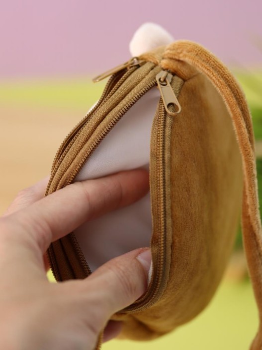 Сумочка плюшевая &quot;Sweet little sheep&quot;, brown (13*11,5 см) 