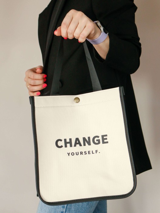 Сумка шоппер &quot;Change&quot;, white 